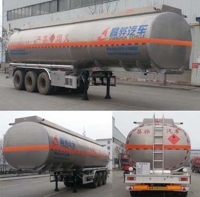 Changhua  HCH9402GRYJ Aluminum alloy flammable liquid tank transport semi-trailer