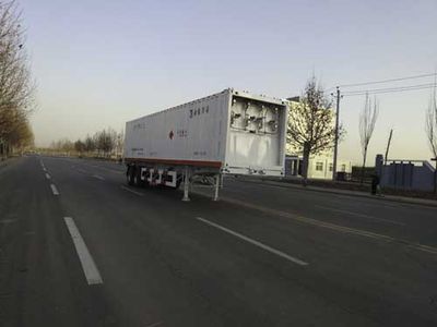 Baohuan HDS9340GGQHigh pressure gas long pipe semi-trailer