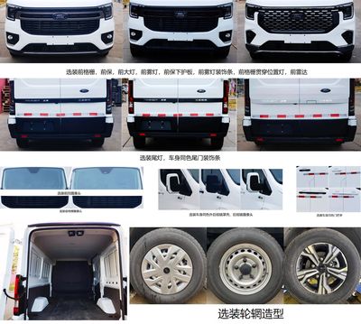 Jiangling Quanshun brand automobiles JX5046XXYTFM6 Box transport vehicle