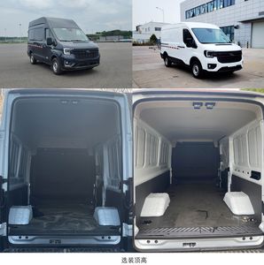 Jiangling Quanshun brand automobiles JX5046XXYTFM6 Box transport vehicle