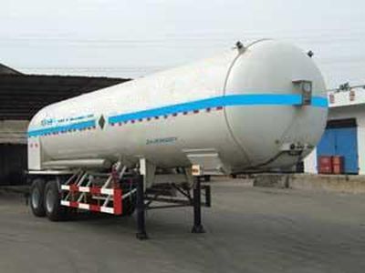 Han Zhong Shen Leng  ZHJ9340GDY Low temperature liquid transport semi-trailer