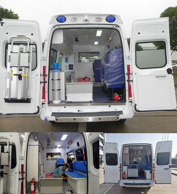 Jiangling Quanshun brand automobiles JX5048XJHMJ6H ambulance