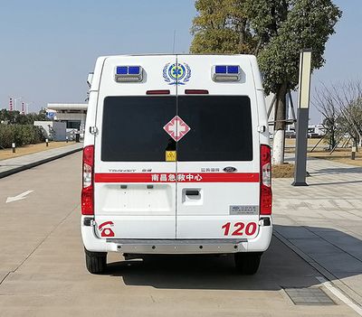 Jiangling Quanshun brand automobiles JX5048XJHMJ6H ambulance