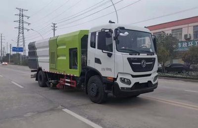 Huatong brand automobiles HCQ5182TXSDF6 Washing and sweeping vehicle