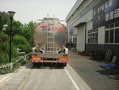 Tianming  TM9404GSYFE2 Aluminum alloy edible oil transportation semi-trailer