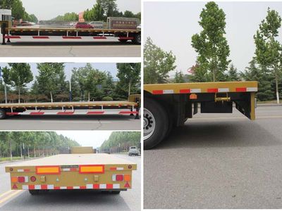 Wuyue  TAZ9165TDPA Low flatbed semi-trailer