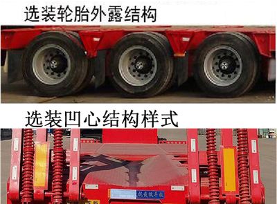 Lu Lu Tong  WSF9404TDP Low flatbed semi-trailer