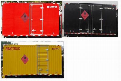 Haowo  ZZ5047XRYF341CE145 Flammable liquid box transport vehicle