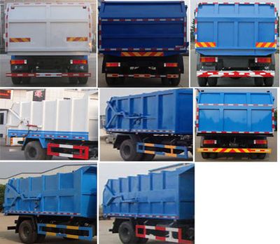 Zhongqi Liwei brand automobiles HLW5160ZDJDFL Compressed docking garbage truck