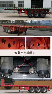 Huazheng brand automobiles LHZ9402TPB Flat transport semi-trailer