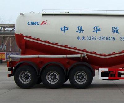 Huajun  ZCZ9407GFLHJB Medium density powder material transportation semi-trailer