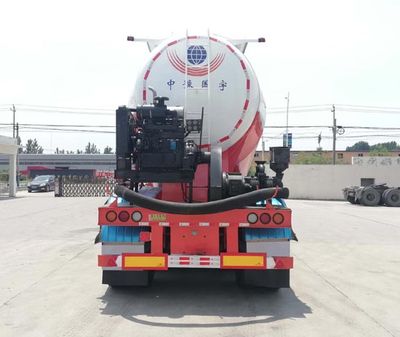 Zhongyu Guoyu brand automobiles ZGY9403GFL Medium density powder material transportation semi-trailer