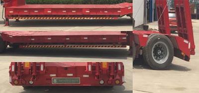 Qingte  QDT9350TDP Low flatbed semi-trailer