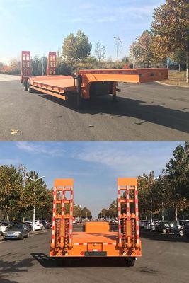 Qingte  QDT9350TDP Low flatbed semi-trailer