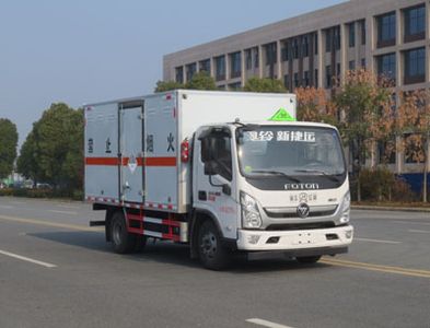 Jiangte brand automobiles JDF5080XZWB6 Miscellaneous dangerous goods box transport vehicle