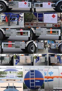 Lingyu  CLY9405GRY44 Flammable liquid tank transport semi-trailer