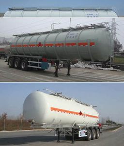 Lingyu  CLY9408GRYF Flammable liquid tank transport semi-trailer