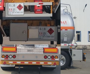 CIMC ZJV9401GRYJMA Flammable liquid tank transport semi-trailer