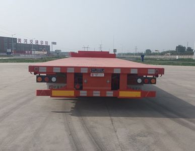 Zhongzhen Hanjiang brand automobiles HJZ9400TDP Low flatbed semi-trailer