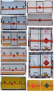 Chusheng  CSC5041XRQ6 Flammable gas box transport vehicle