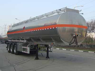 Lingyu  CLY9405GYYC Aluminum alloy oil transport semi-trailer