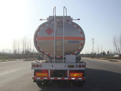 Lingyu  CLY9405GYYC Aluminum alloy oil transport semi-trailer