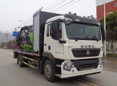 Huatong brand automobiles HCQ5187GQWZZ6CS Cleaning the suction truck