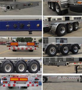 Shengtong brand automobile CSH9407TJZC Aluminum alloy container transport semi-trailer