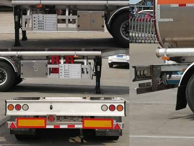 Chusheng  CSC9352GYYLE Aluminum alloy oil transport semi-trailer