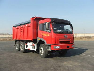 Jiefang Automobile CA3252P2K2T1E Flat head diesel dump truck