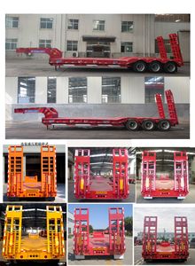 Yangjia  LHL9372TDP Low flatbed semi-trailer