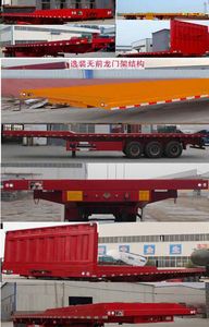 Tianweida  LTW9401ZZXPC Flat dump semi-trailer