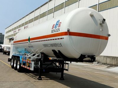 Mingxin  NMX9404GDYN Low temperature liquid transport semi-trailer