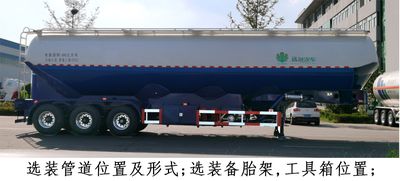 Shengrun  SKW9403GFLLD Low density powder material transportation semi-trailer