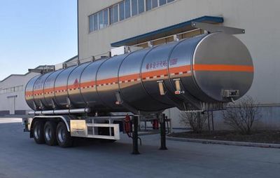 Jinxi WPH9401GRYAAluminum alloy flammable liquid tank transport semi-trailer