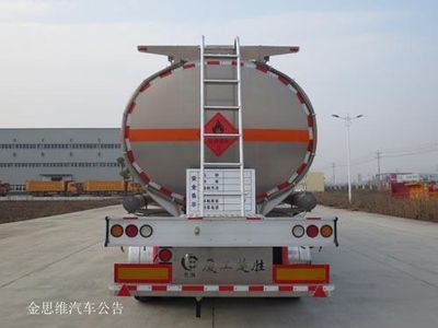 Chusheng  CSC9408GYYLC Aluminum alloy oil transport semi-trailer