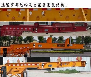 Shunxing Business License Automobile KYF9400TJZE Container transport semi-trailer