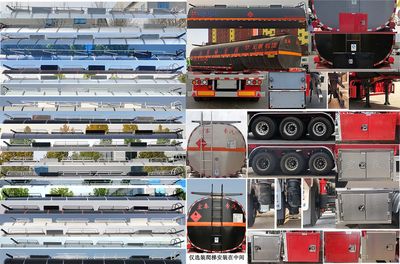 Zhengkang Hongtai brand automobiles HHT9401GLY Asphalt transport semi-trailer