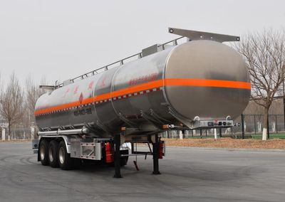 Jinbi  PJQ9406GYYL Aluminum alloy oil transport semi-trailer