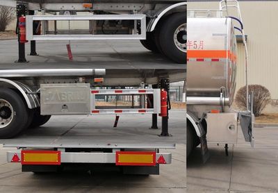 Jinbi  PJQ9406GYYL Aluminum alloy oil transport semi-trailer