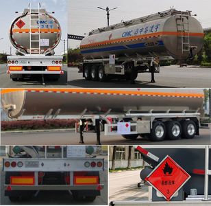 Lingyu  CLY9407GYY46 Aluminum alloy oil transport semi-trailer