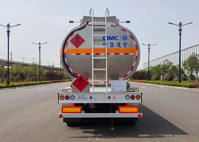 Lingyu  CLY9407GYY46 Aluminum alloy oil transport semi-trailer