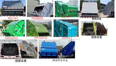 Xinyatong  ZXN5120ZYSBEV Pure electric compression garbage truck