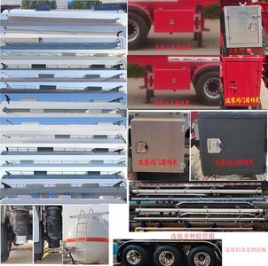 Chuanteng  HBS9400GFW Tank transport semi-trailer for corrosive substances