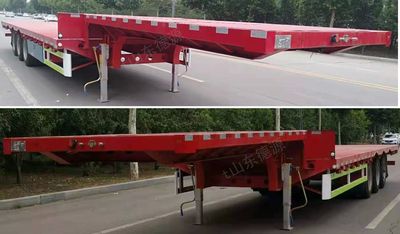 Deyuanda brand automobiles DYV9400TDP Low flatbed semi-trailer