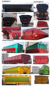 Zhongyun Changda brand automobiles XSQ9405ZLS Bulk grain transportation semi-trailer