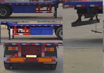 Guangke brand automobiles YGK9402P Flat semi-trailer