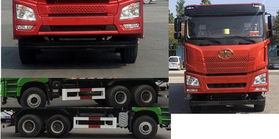 Jiefang Automobile CA3251P27K15L3T1E6A80 Flat head diesel dump truck