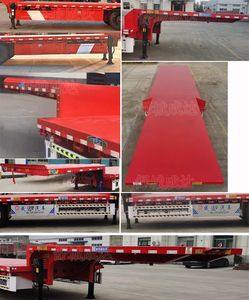 Wanshu Huanchang  WYC9400TDP Low flatbed semi-trailer