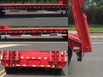 Huajun  ZCZ9350TDPH Low flatbed semi-trailer